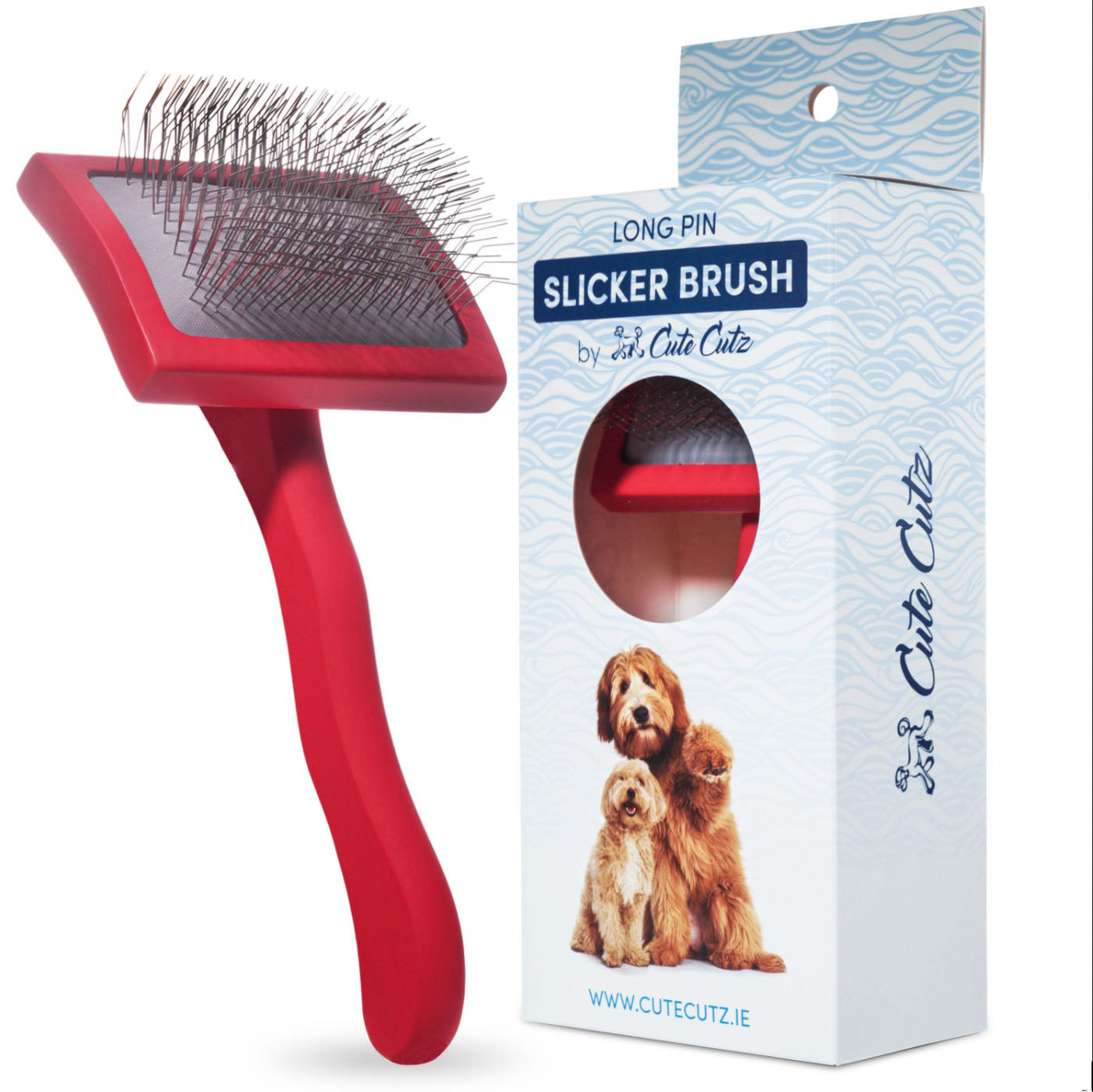 Soft Long Pin Slicker Brush - Medium