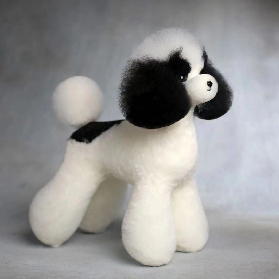 Mr Jiang Black Spotted Teddy Model Dog