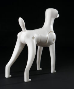 Mr. Jiang Teddy Bear Model Dog Mannquin, White, Dog Groomers scissors practice, creative grooming,