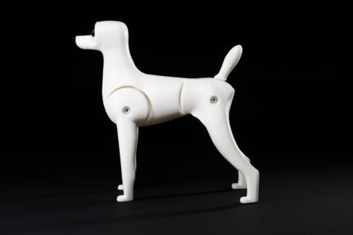 Mr. Jiang Teddy Bear Model Dog Mannquin, White, Dog Groomers scissors practice, creative grooming,