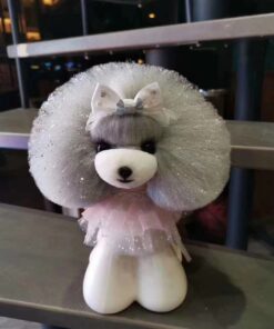 Teddy-bear model dog head grey