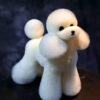 Teddy Bear Model Dog Wigs, White, Dog Groomers scissors practice, creative grooming, Asian style