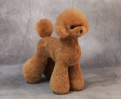 Teddy Bear Model Dog Wigs, Red, Dog Groomers scissors practice, creative grooming, Asian style
