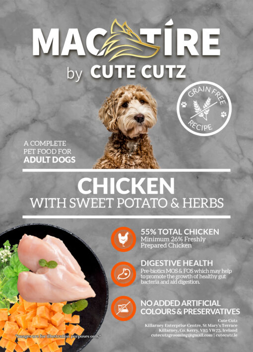 Mac Tire Chicken Sweet Potato and Herbs Grain Free Dog Food