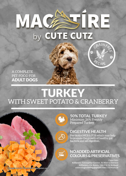 Mac Tire Grain Free Turkey with Sweet Potato & Cranberry Nutritional Dog food