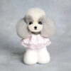 Teddy Mannequin & Head Hair Combo grey and white spotted for dog groomers
