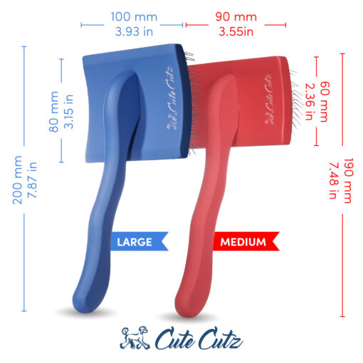 The CC slicker brush sizes made for groomers and pet owners