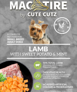 Mac Tire Grain Free Lamb, Potato, Mint Small Breed Dog Food ingredients