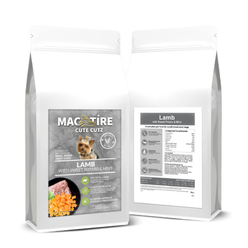 Mac Tire Grain Free Lamb, Potato, Mint Small Breed Dog Food Bags side