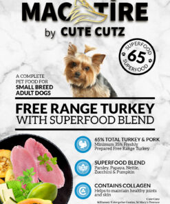 Mac Tire Superfood 65% Adult Dog Small Breed - Free Range Turkey with Superfoods