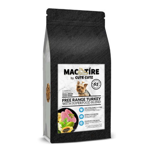 Mac Tire Superfood 65% Adult Dog Small Breed - Free Range Turkey with Superfoods