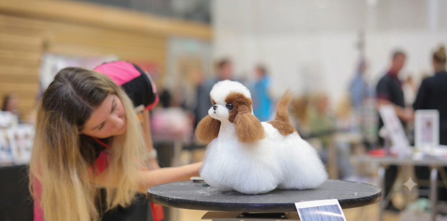 Trimming a model dog