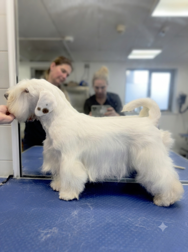Maggie the Sealyham Terrier Groomed